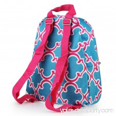 Zodaca Bright Stylish Kids Small Backpack Outdoor Shoulder School Zipper Bag Adjustable Strap (Size: 9.25 L x 3.5 W x 11.5 H)